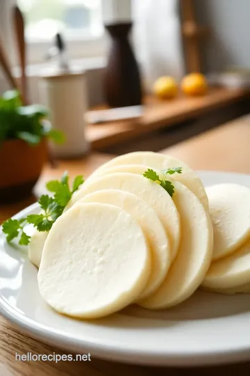 Homemade Fresh Mozzarella Slices steps