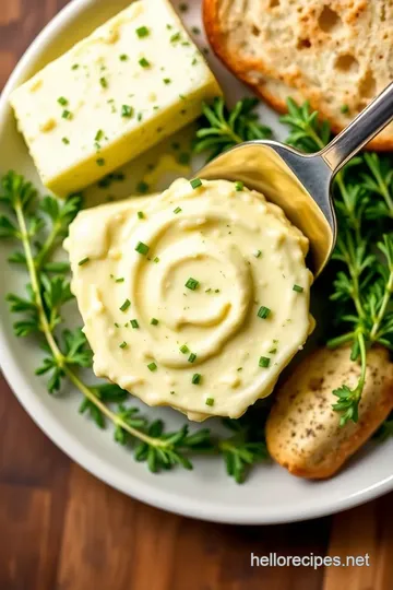 Easy Garlic Herb Butter Recipe presentation