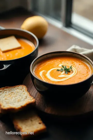 Spicy Pumpkin Soup with Grilled Cheese steps