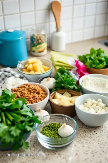 Creamy Garlic Sauce ingredients