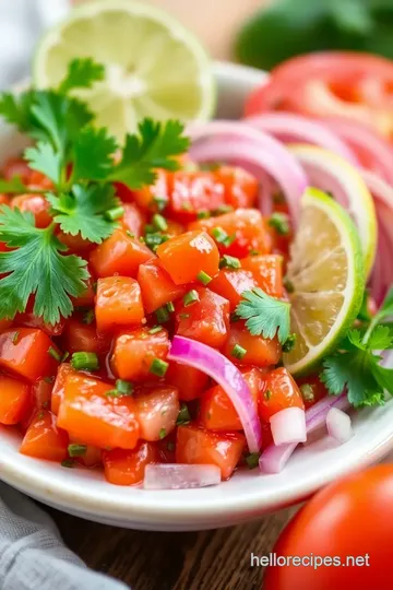 Fresh Tomato Salsa Chipotle presentation