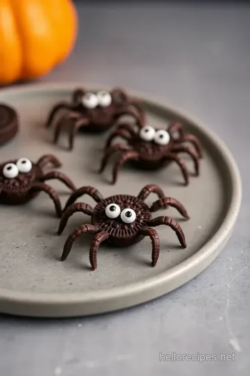 Easy No-Bake Oreo Spiders for Halloween steps