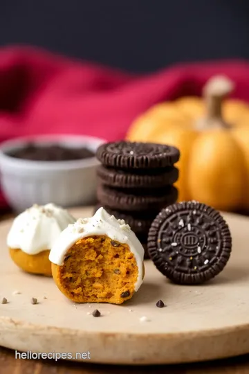 Pumpkin Oreo Balls ingredients