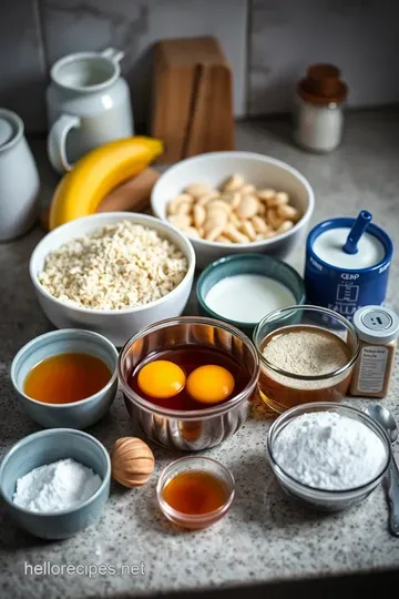Oat Flour Banana Pancakes ingredients