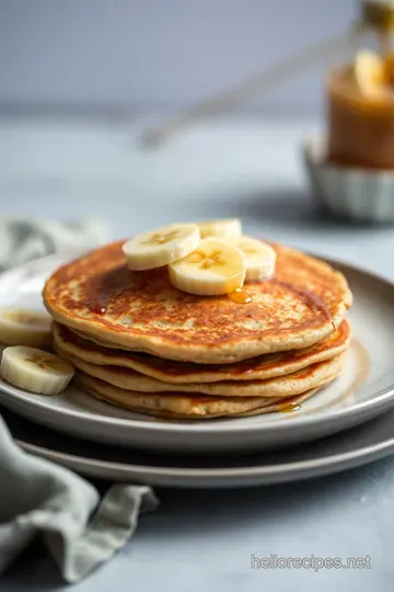 Oat Flour Banana Pancakes presentation