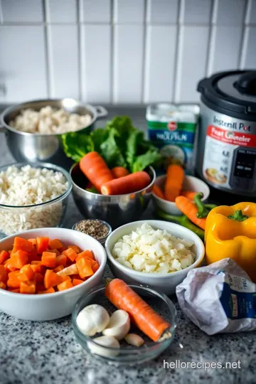 One-Pot Savory Vegetable Rice in the Instant Pot ingredients