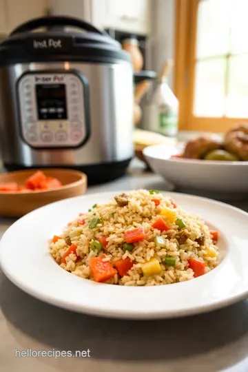 One-Pot Savory Vegetable Rice in the Instant Pot steps