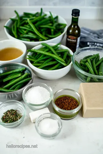Perfectly Oven-Roasted Green Beans: A Simple Side Delight ingredients