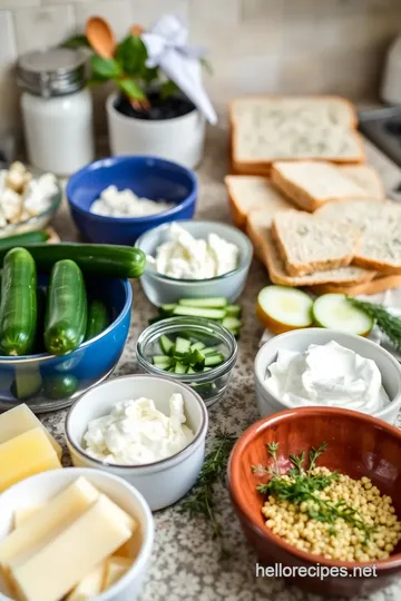 Classic Cucumber Sandwiches ingredients