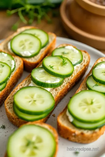 Classic Cucumber Sandwiches presentation