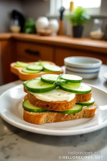 Classic Cucumber Sandwiches steps