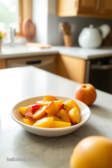 Fresh Peach Delight: Quick & Easy Treat steps