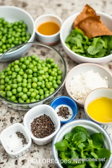 Sautéed Fresh Peas with Mint and Lemon ingredients