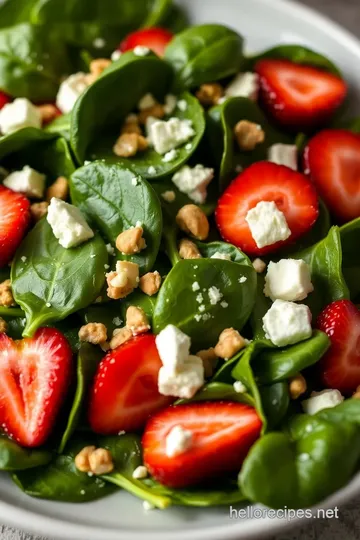 Spinach & Strawberry Meal-Prep Salad presentation