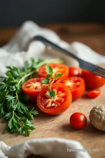 Quick Lebanese Tomato Salad with Fresh Herbs ingredients