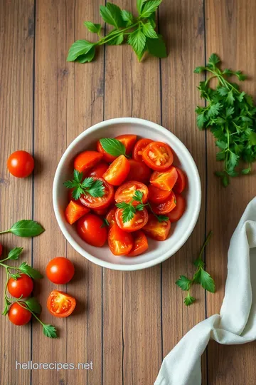 Quick Lebanese Tomato Salad with Fresh Herbs steps