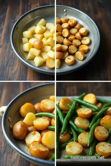 Roasted Potatoes and Green Beans steps