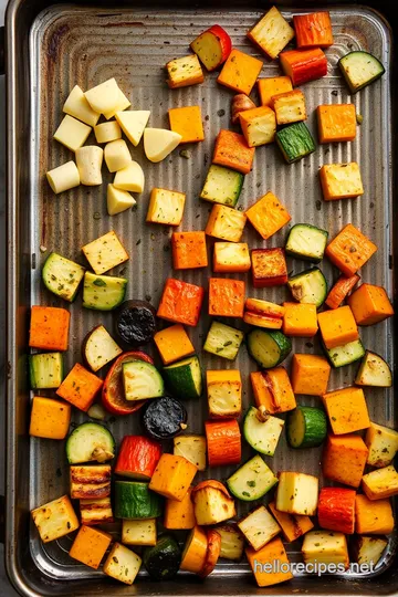 Roasted Garlic Herb Potatoes Carrots & Zucchini steps