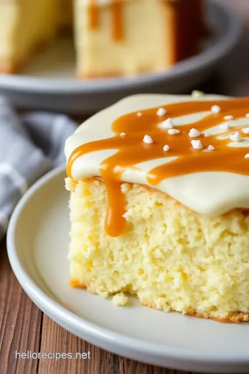 Salted Caramel Kentucky Butter Cake: The Ultimate Moist Delight! presentation