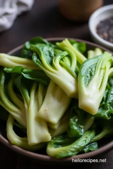 Sautéed Bok Choy: A Crisp and Flavorful Delight presentation