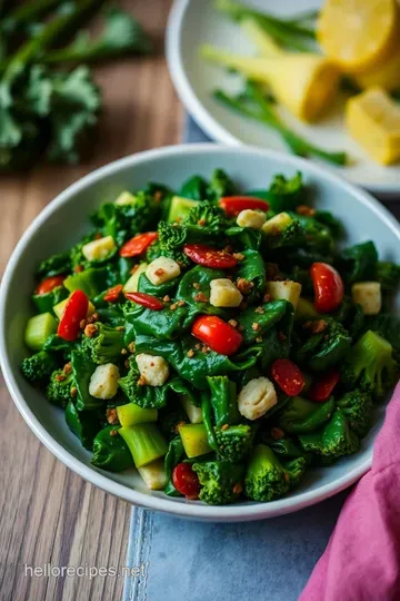 Sautéed Broccoli Rabe: A Vibrant Green Dish with a Kick! presentation