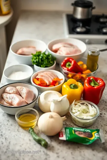 Italian Chicken and Pepper Sandwiches ingredients