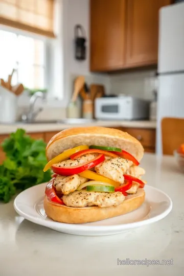 Italian Chicken and Pepper Sandwiches steps