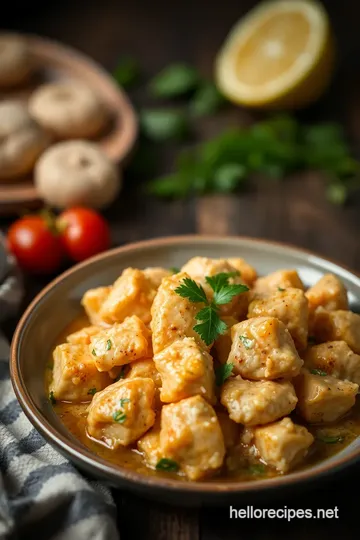 Sautéed Coconut Chicken Delight presentation