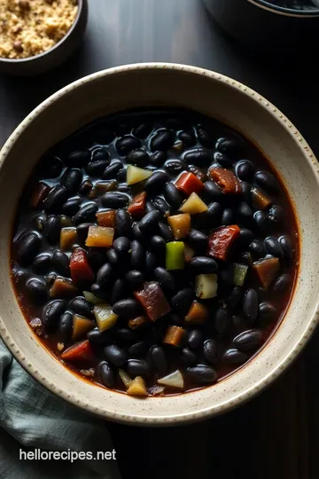 Savor the Tropics: Authentic Cuban Black Beans presentation
