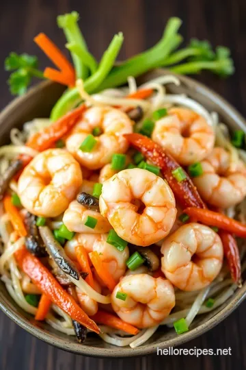 Savory Moo Shi Shrimp Recipe presentation