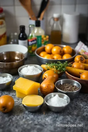 Savory Roasted Golden Beets with Thyme and Olive Oil ingredients