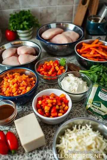 Piquante Peppadew Pepper Stuffed Chicken Breasts ingredients