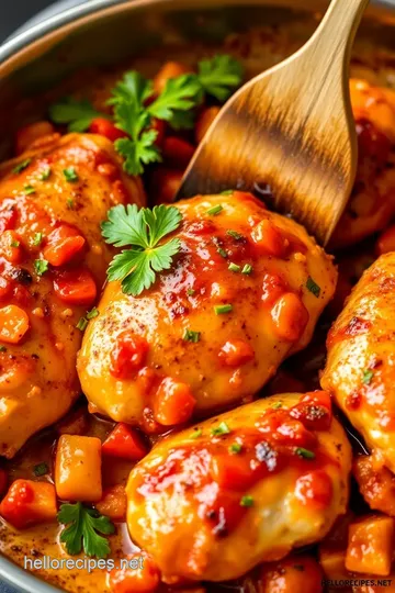 Piquante Peppadew Pepper Stuffed Chicken Breasts presentation