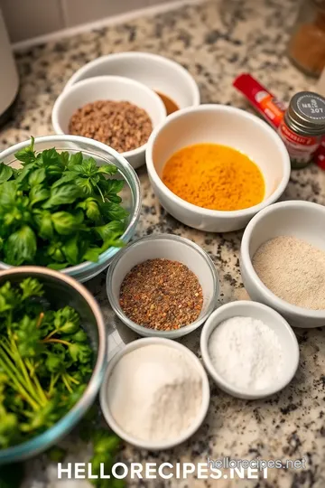 Quick Lemon Herb Chicken Seasoning ingredients