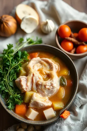 My Grandmother s Simmered Turkey Soup with Savory Veggies ingredients