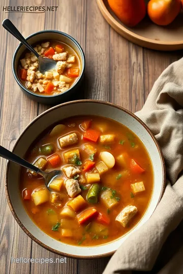 My Grandmother s Simmered Turkey Soup with Savory Veggies steps