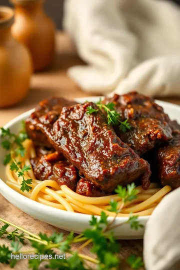 Slow Cooker Beef Short Ribs with Flavor presentation