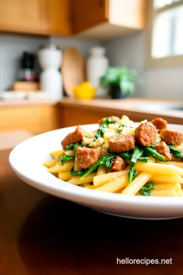 Smoky Sausage Pasta steps