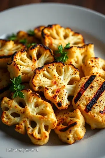 Smoky & Spiced Grilled Cauliflower Steaks presentation