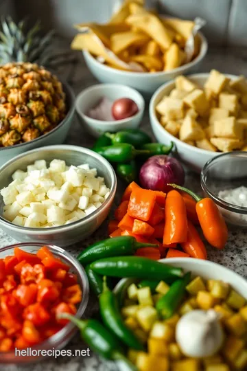 Spicy Pineapple Habanero Sauce ingredients