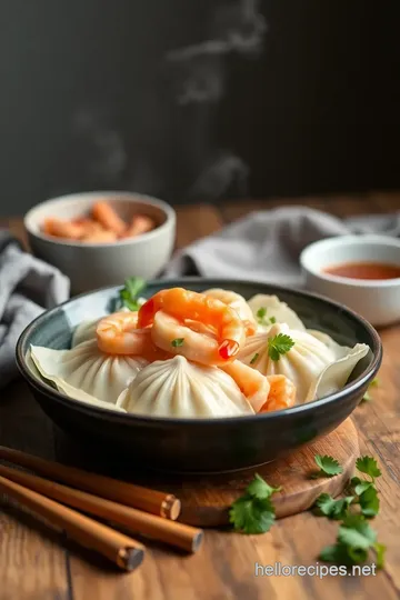 Steamed Chicken & Prawn Dumplings ingredients