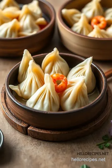 Steamed Chicken & Prawn Dumplings steps