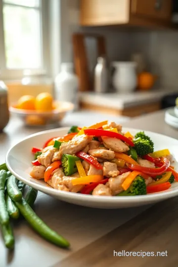 Stir-Fried Chicken with Colorful Veggies steps