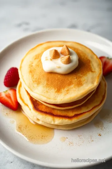 Sweet Cream Pancakes presentation