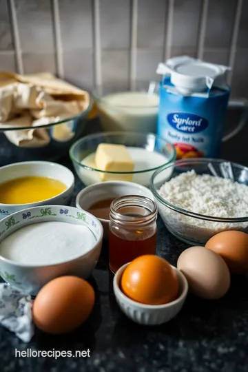 Sweet Golden Honey Bread ingredients