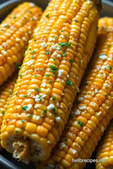 Sweet Summer Corn on the Cob with Herb Butter presentation