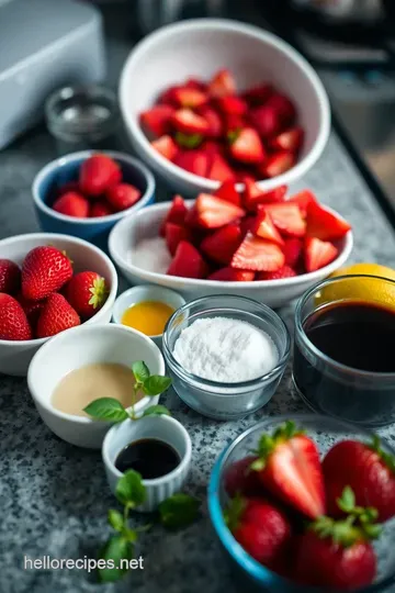 Sweet & Tangy Strawberry Compote – The Perfect Fruity Topping ingredients
