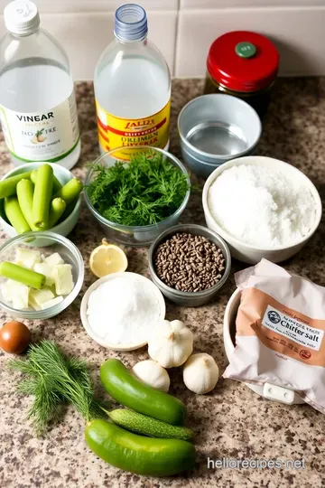 The Ultimate Dill Pickle Brine: Bold Zesty and Irresistibly Crunchy ingredients