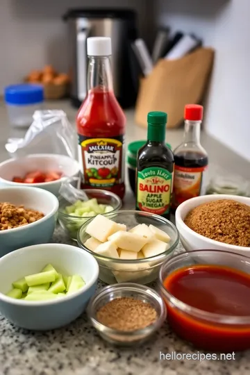 Tropical Hawaiian BBQ Sauce ingredients