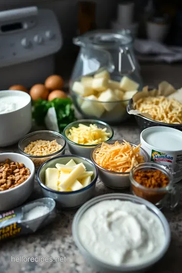 Ultimate Loaded Baked Potato Bake ingredients
